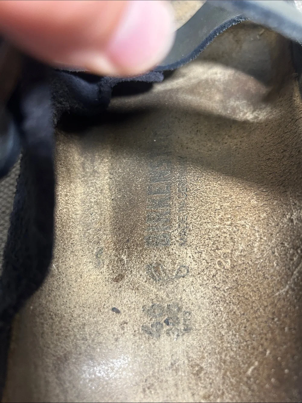 Birkenstock Arizona Two-Strap Black Suede and Leather Sandals